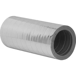 Dämmrohr DN200, L=1000mm mit Alubeschichtung, 20mm Wandst.