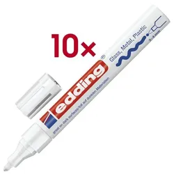 Edding 10x Lackmarker »750« weiß