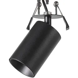 ACB Decken-Einbaustrahler ZOOM 3764/9, GU10 max. 10W (LED), verstellbar, Schwarz ACB-E37640N