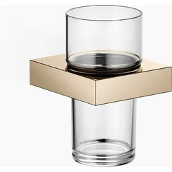 Dornbracht Glashalter mit Kristallglas, Wandmodell, 83400780-47, Farbe: Champagne