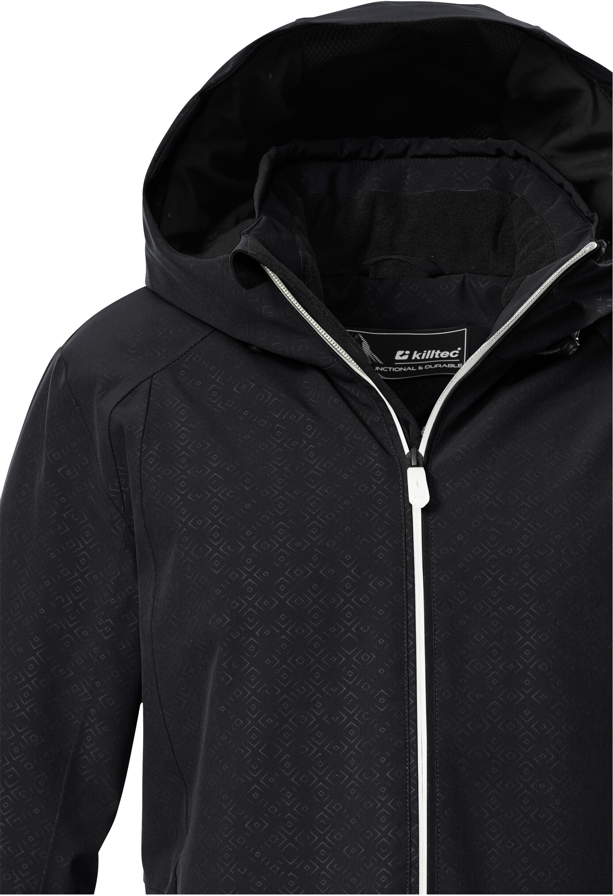 Skijacke KILLTEC "KSW 33 WMN SKI JCKT", Damen, Gr. 38, schwarz, Obermaterial: 100% Polyester.Futter: 100% Polyester.Füllung: 100% Polyester, Jacken Skijacke, Damen Skijacke: wasserdicht, atmungsaktiv, viele Taschen