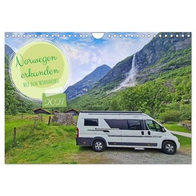 Norwegen erkunden mit dem Wohnmobil (Wandkalender 2027 DIN A4 quer), CALVENDO Monatskalender