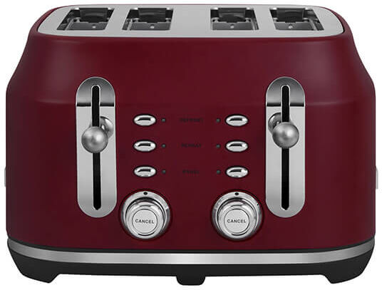 Rangemaster Classic Bordeaux 4 Slice Toaster