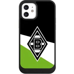 Nivocase Hülle für Apple iPhone 12 Handyhülle NIVOcore Case Schwarz Borussia Mönchengladbach Gladbach (Apple iPhone 12), Smartphone Hülle, Schwarz