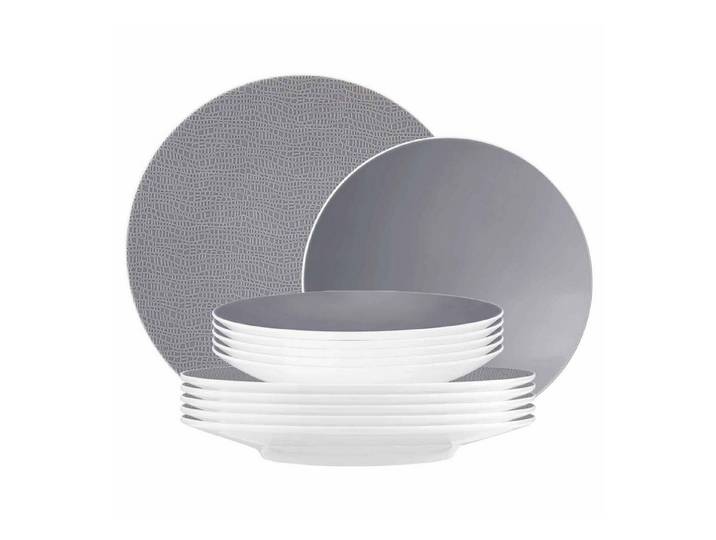 Seltmann Weiden Tafelservice Life Fashion Tafelservice 12-tlg. (12-tlg), 6 Personen, Porzellan