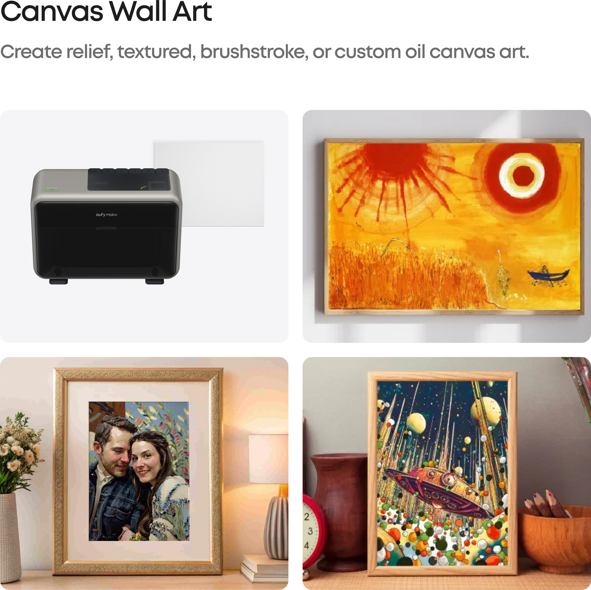 eufyMake Canvas Wall Art for UV Printer E1 (8-Pack)
