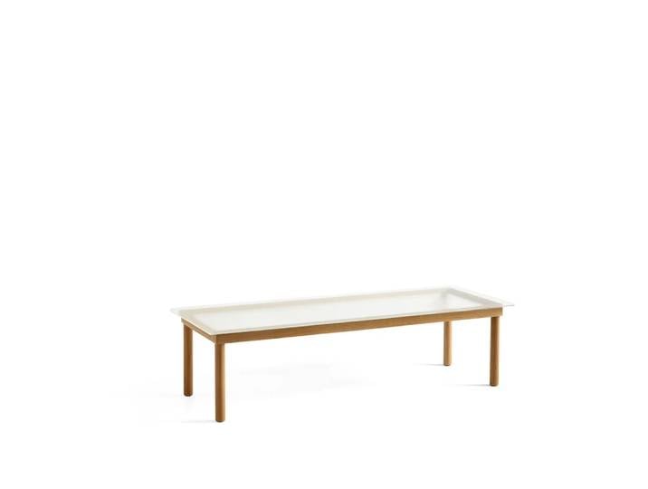 HAY Kofi Couchtisch Oak-ribbed glass, 50 cm