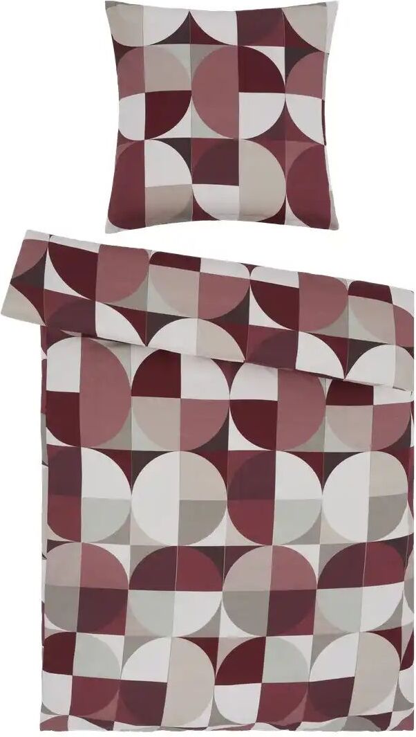 como Satin Bettwäsche  Retro Disco ¦ rot ¦ Maße (cm): B: 135