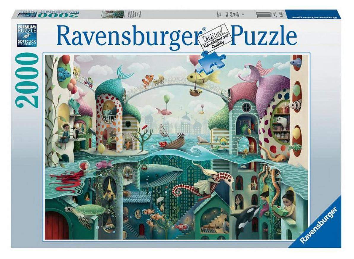 Ravensburger 2000-delige puzzel Als vissen konden lopen