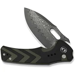 Civivi, Mehrzweckmesser, Nóż Vexron Damast G10 Milled Black & Green