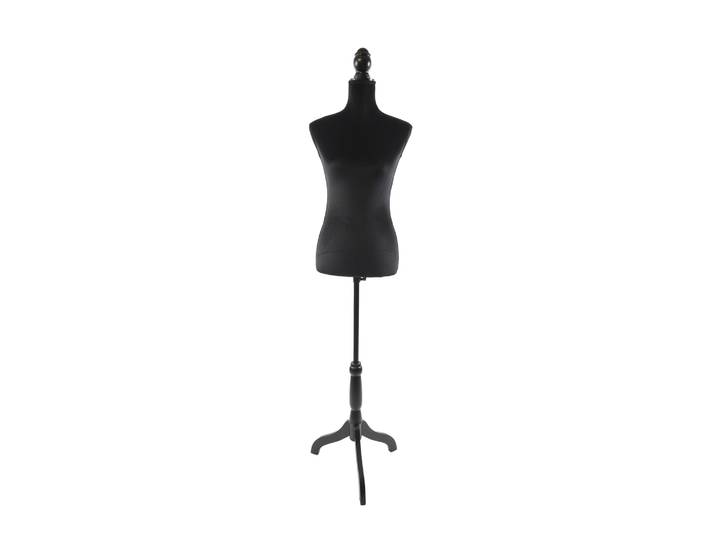 Weibliche Schneiderpuppe 36/38 Samt Schwarz
