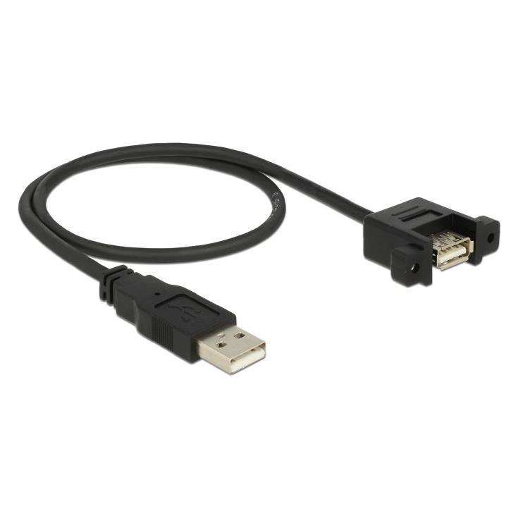 Delock USB-Verlängerungskabel (0.50 m, USB 2.0) (85461)