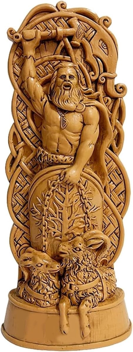 Odin, Thor en Loki Hars Beeldjes - Scandinavische Mythologie Decoratie voor Thuis en Studie met Noordse Goden Figuren