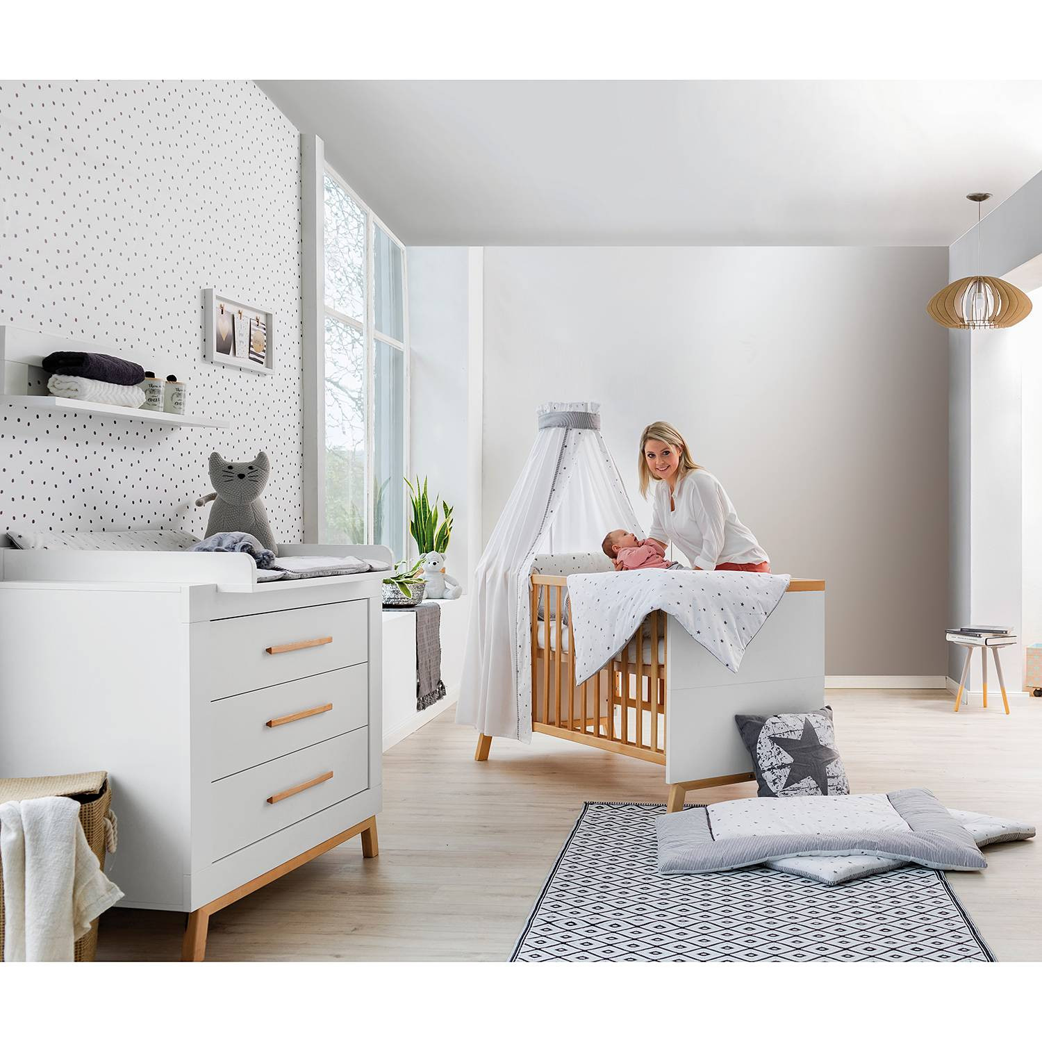 home24 Kinderkamerset Miami 2-delig wit