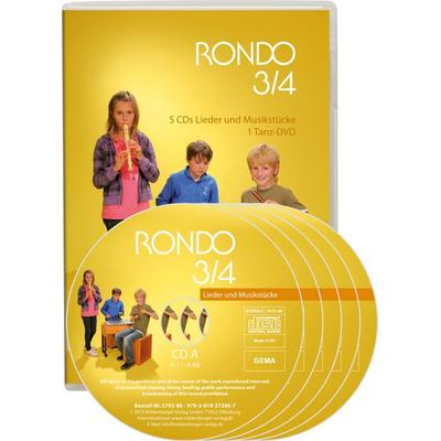 Rondo. Musiklehrgang für die Grundschule - Neubearbeitung / RONDO 3/4 - Lieder und Musikstücke - , CD, 9783619372867
