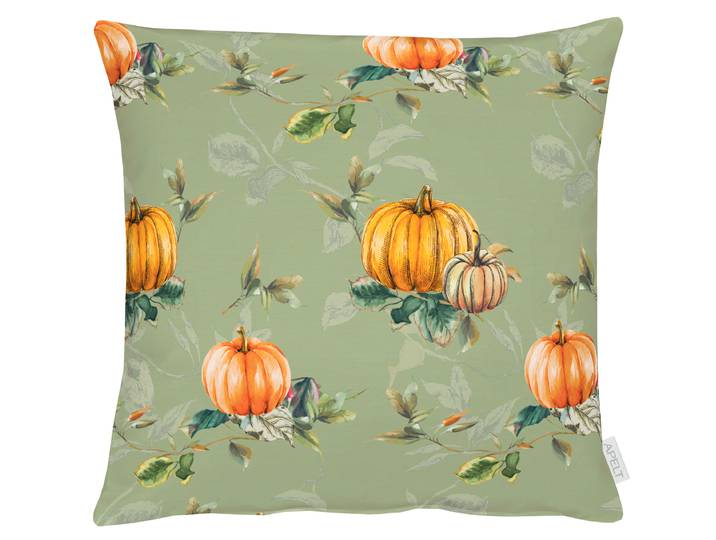 Housse de coussin Automne type E Vert/Vert 49 x 49cm Coton