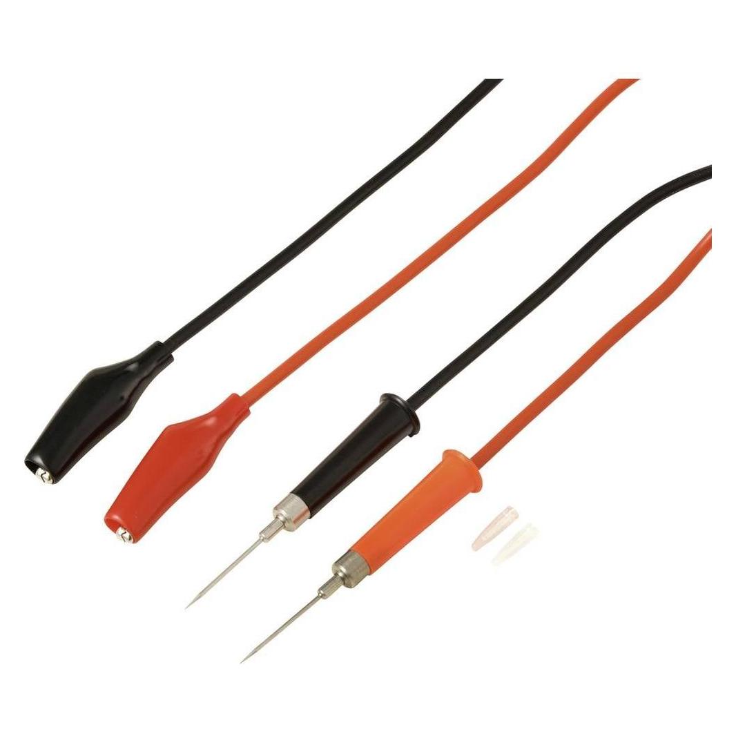 Voltcraft MSL-310 Messleitung Stiftkontakt Krokoklemmen 1 m Rot, Schwarz 1 Paar (VC-17182155)