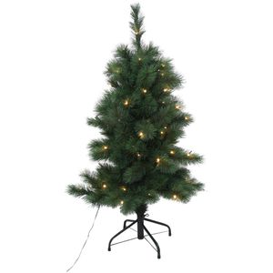 Frank-Flechtwaren Weihnachtsbaum Lichterglanz, 110cm, grün, mit LED Beleuchtung
