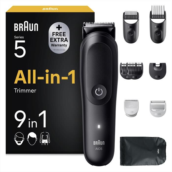 Braun Rasoio Aio 5540-nero