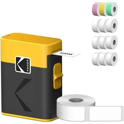Kodak M50 Label Era Instant Label Printer Cartridge Bundle ( + 13 Rolls) Yellow, Etikettendrucker, Gelb