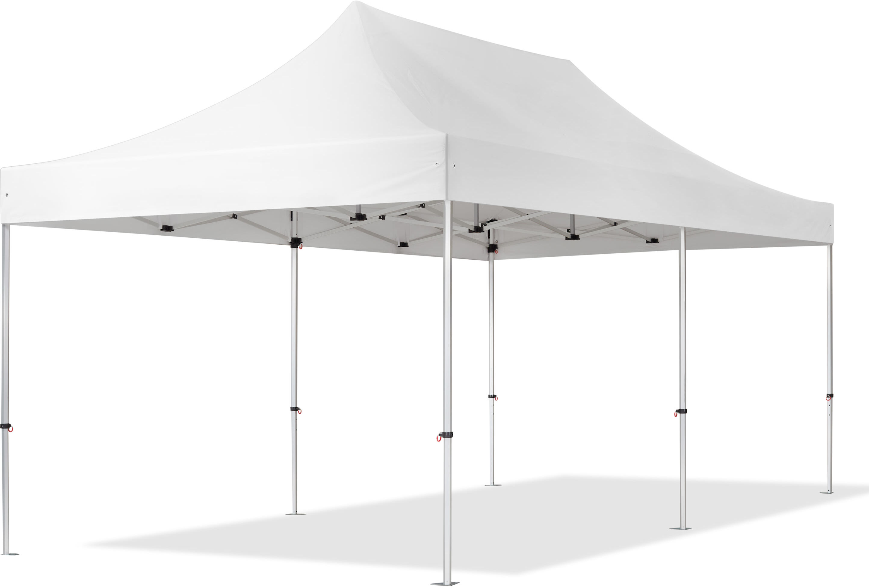 TOOLPORT 3x6m Aluminium Faltpavillon, ohne Seitenteile, weiß - (578683)