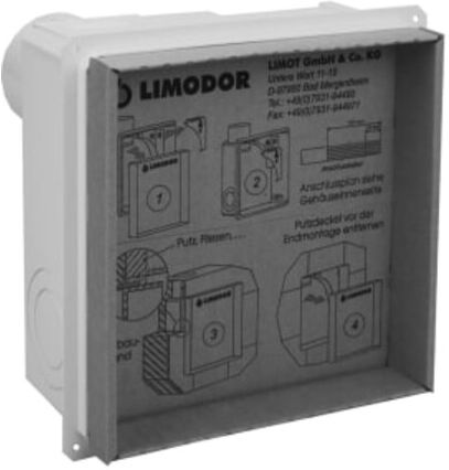 LIMODOR Boîte encastrable compact/H 80100 242 x 242 x 100 mm (80100)