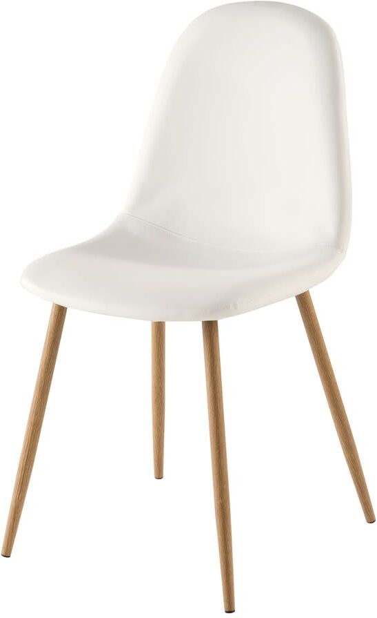 Maisons du Monde Chaise style scandinave blanche Blanc 44x86x55cm