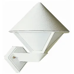 Albert Außenwandleuchte Typ Nr. 0616, IP44, IP44, E27 QA55 max. 57W, Alu-Guss / Opalglas, Weiß ALB-680616