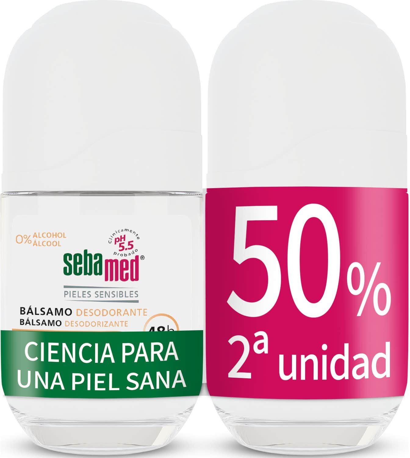 Sebamed Bálsamo Desodorante Sensible Roll-On 2x50ml