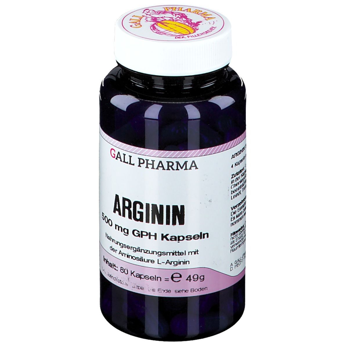 Arginin 500 mg GPH Kapseln 80 St