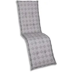 GO-DE Textil Relaxauflage Rautenlinien grau
