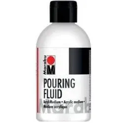 6x Marabu, Künstlerfarbe + Bastelfarbe, Pouring Fluid (500 ml)
