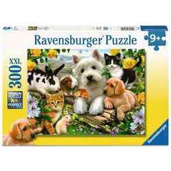 Ravensburger Puzzle - Kinderpuzzle 300 XXL Teile - Fröhliche Tierfreundschaft