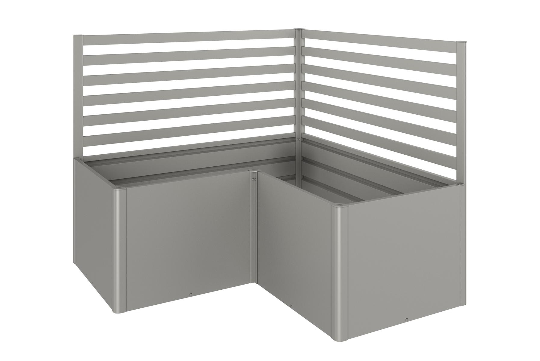 BIOHORTGARTE Rankgitter (2Stk) für L-Form L200/L2x1 quarzgrau-metallic 16925331