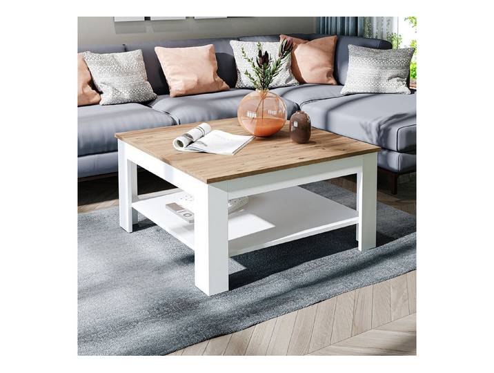 Roomart Wohnzimmertisch Couchtisch HELSINKI mit Ablageboden Wohnzimmertisch Sofatisch modern, Mit unterer Ablage, in zwei Formaten