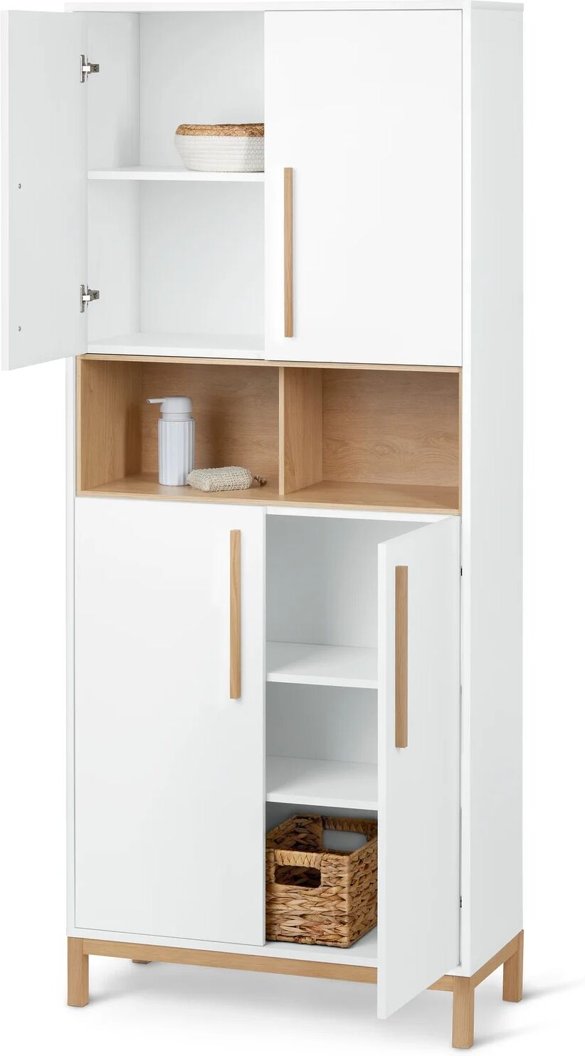 Tchibo - Bad-Hochschrank »Eklund« - 80x35x190cm - braun -
