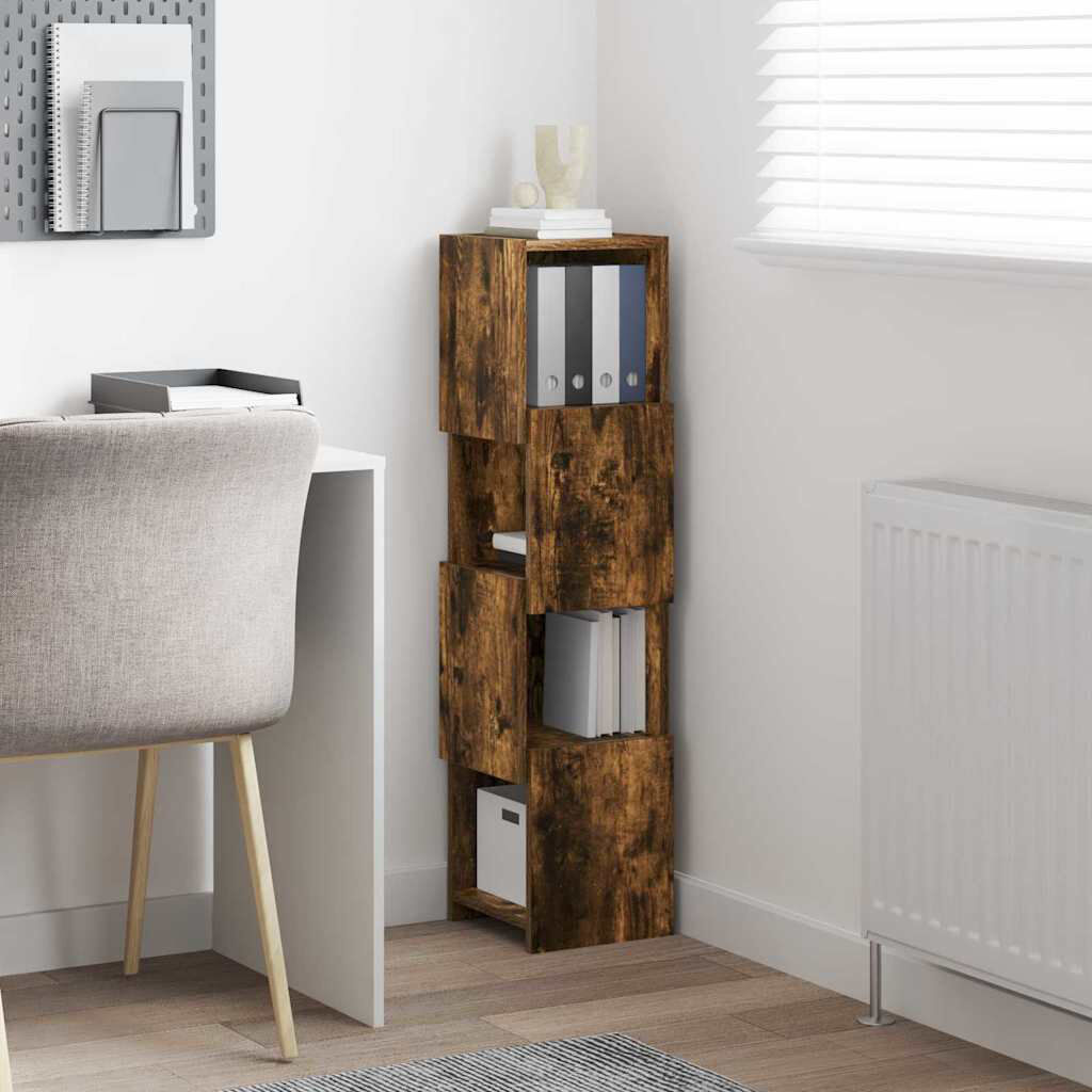 Metro Corner Accent Chest Smoked Oak 102cm H x 25.5cm W x 25cm D