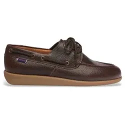Sebago für Herren. 72125BW Gary Jobson Braune Leder-Slipper (45), Wohnung, 1 bis 3 cm, Schnürsenkel, Lässig, Klassisch