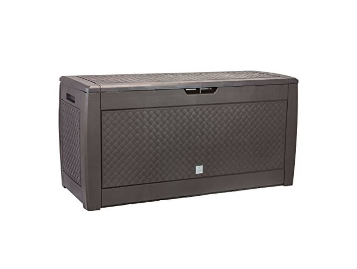 Boîte de jardin 310 litres Boxe Matuba couleur chocolat 119 x 48 x 60 cm