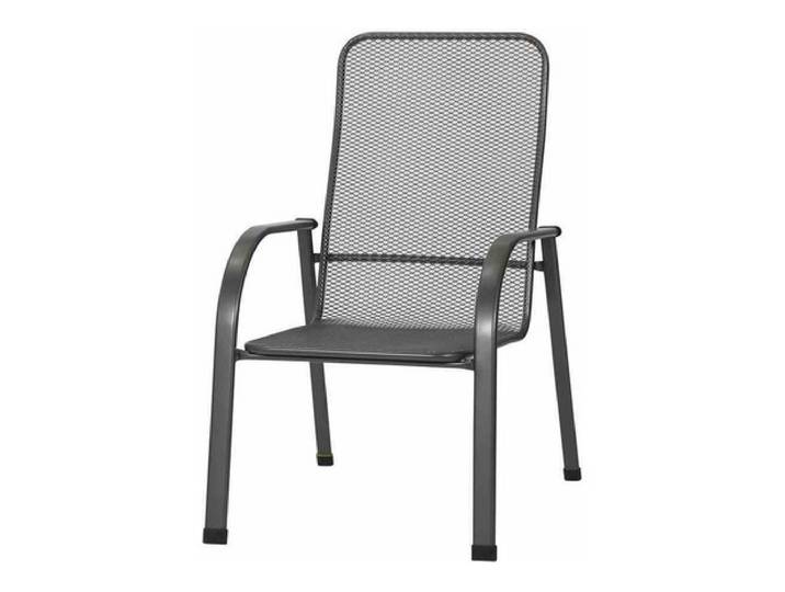 2er Set MWH Chalet Stapelstuhl Stahl iron grey