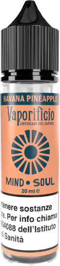 Vaporificio Havana Pineapple Mind Soul Liquido Shot 20ml Tabacco Sigaro Ananas Lime
