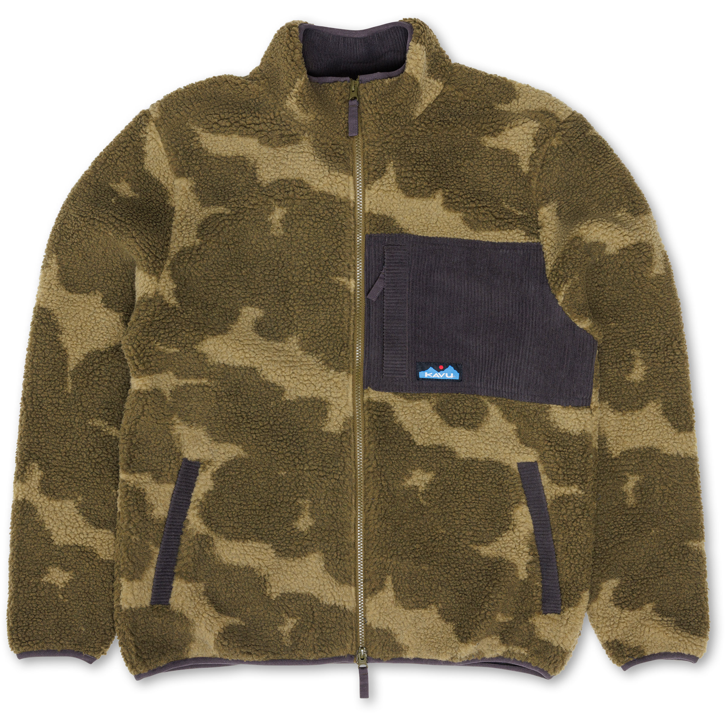 Kavu Wayside Herren Fleecejacke oliv Größe L Lifestyle Elastisch