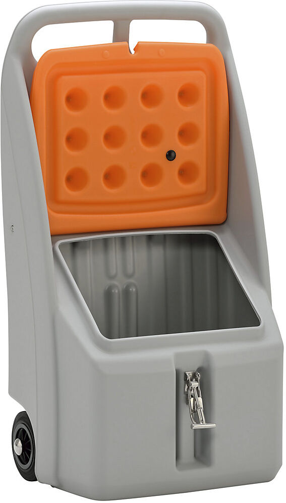 Streuwagen Go-Box, Volumen 70 l, LxBxH 590 x 390 x 1070 mm, grau / orange CEMO