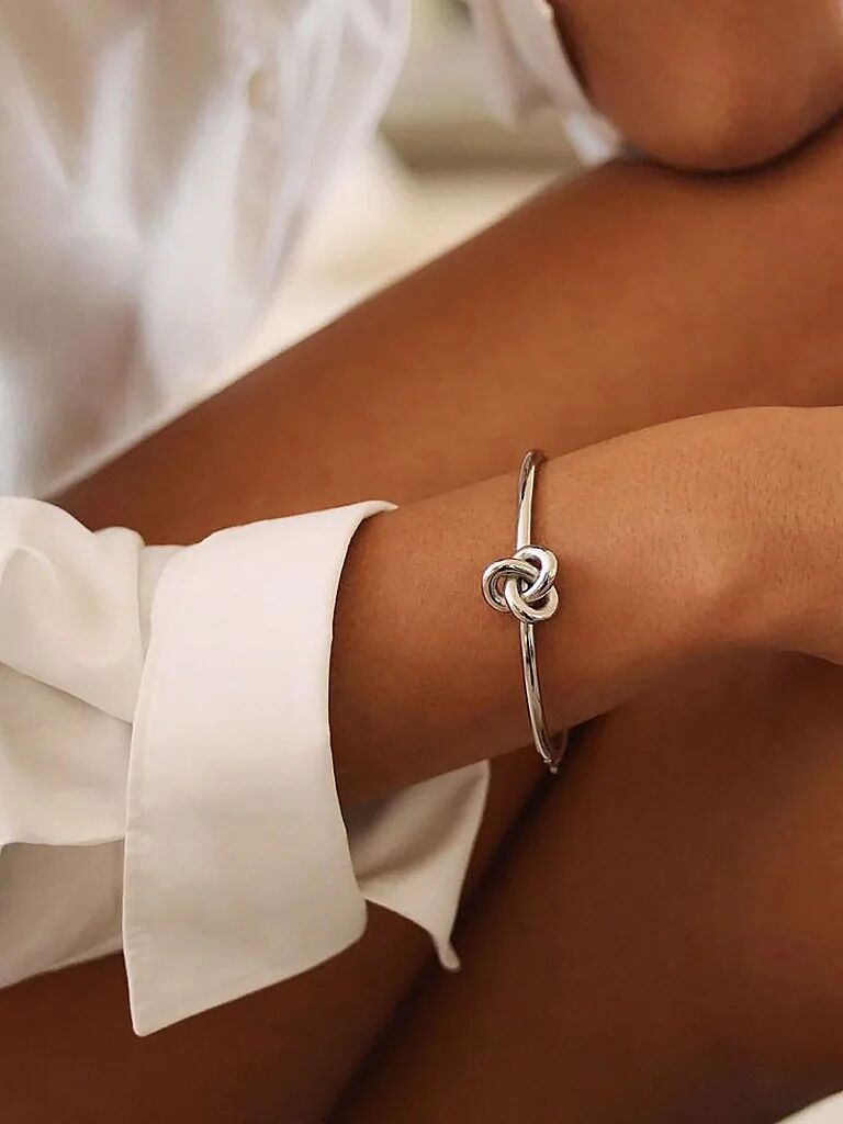 EDBLAD Armreifen INFINITY KNOT BANGLE Steel  silber   L W