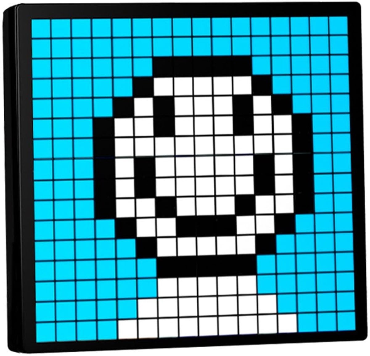Pixel Art Digitaal Fotolijstje - Programmeerbaar RGB LED-paneel - Slimme Klok met Sociale Media Meldingen en Kalender - Zwart
