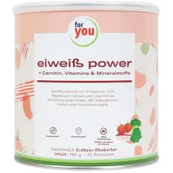 FOR YOU eiweiß power Erdbeere Pulver 750 g