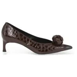 Rotate für Damen. 1169461069 Braune Lederschuhe mit Knoten (38), 5 bis 8 cm, Keine, Lässig, Party