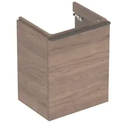 Geberit Smyle Square Handwaschbecken-Unterschrank 500364JR1 49,2x61,7x40,6cm, Tür links, Holzstruktur Nussbaum hickory