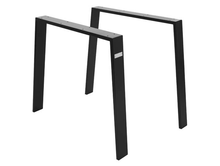 Ml-Design Tischbeine 2er Set Loft 90 x 72 cm Schwarz matt, Metall, 90x72x8 cm, Esszimmer, Esstische, Tischsysteme, Tischgestell