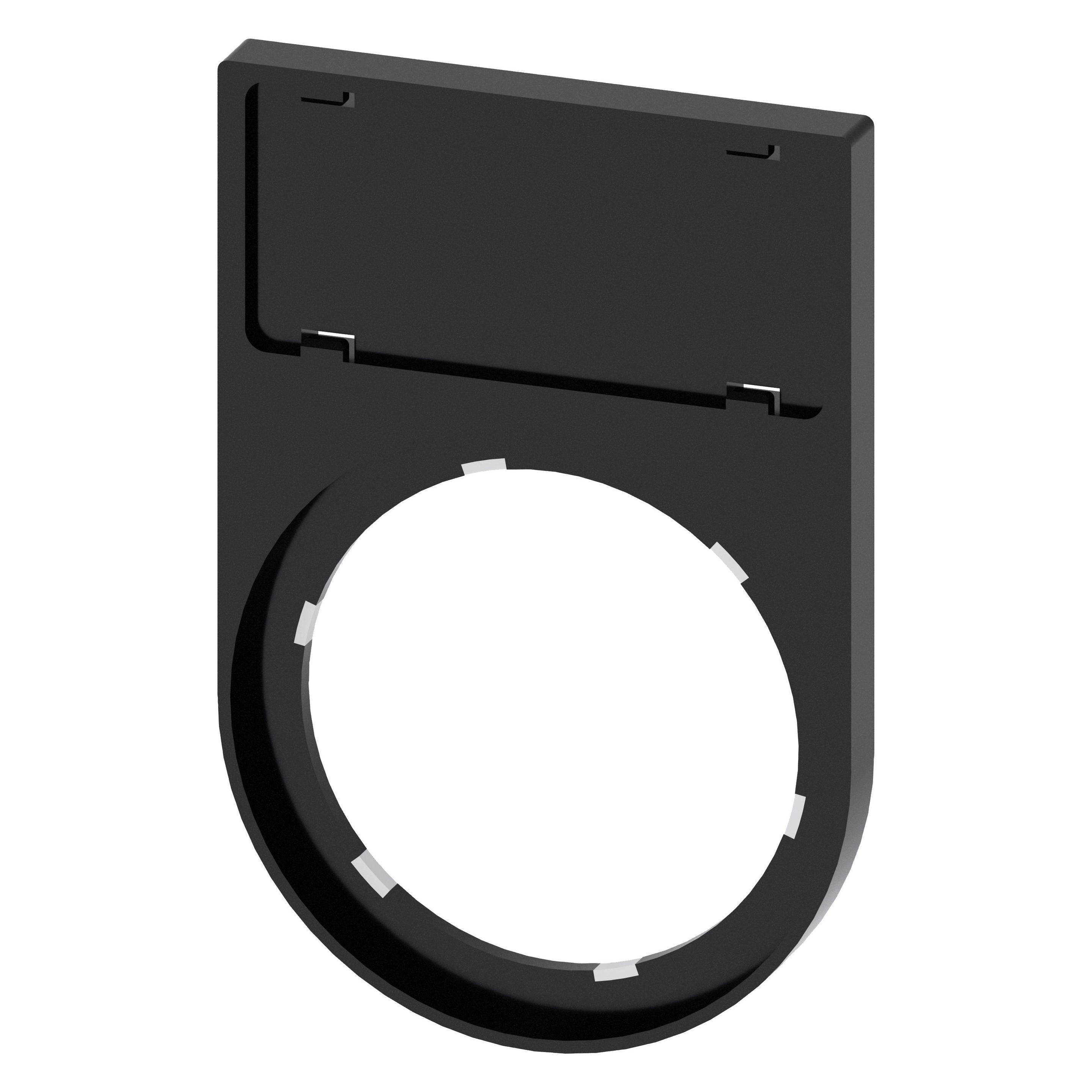 Siemens 3SU19000AR100AA0 Schildträger flach abgerdet sw f.Schild 12,5x27 (3SU1900-0AR10-0AA0)